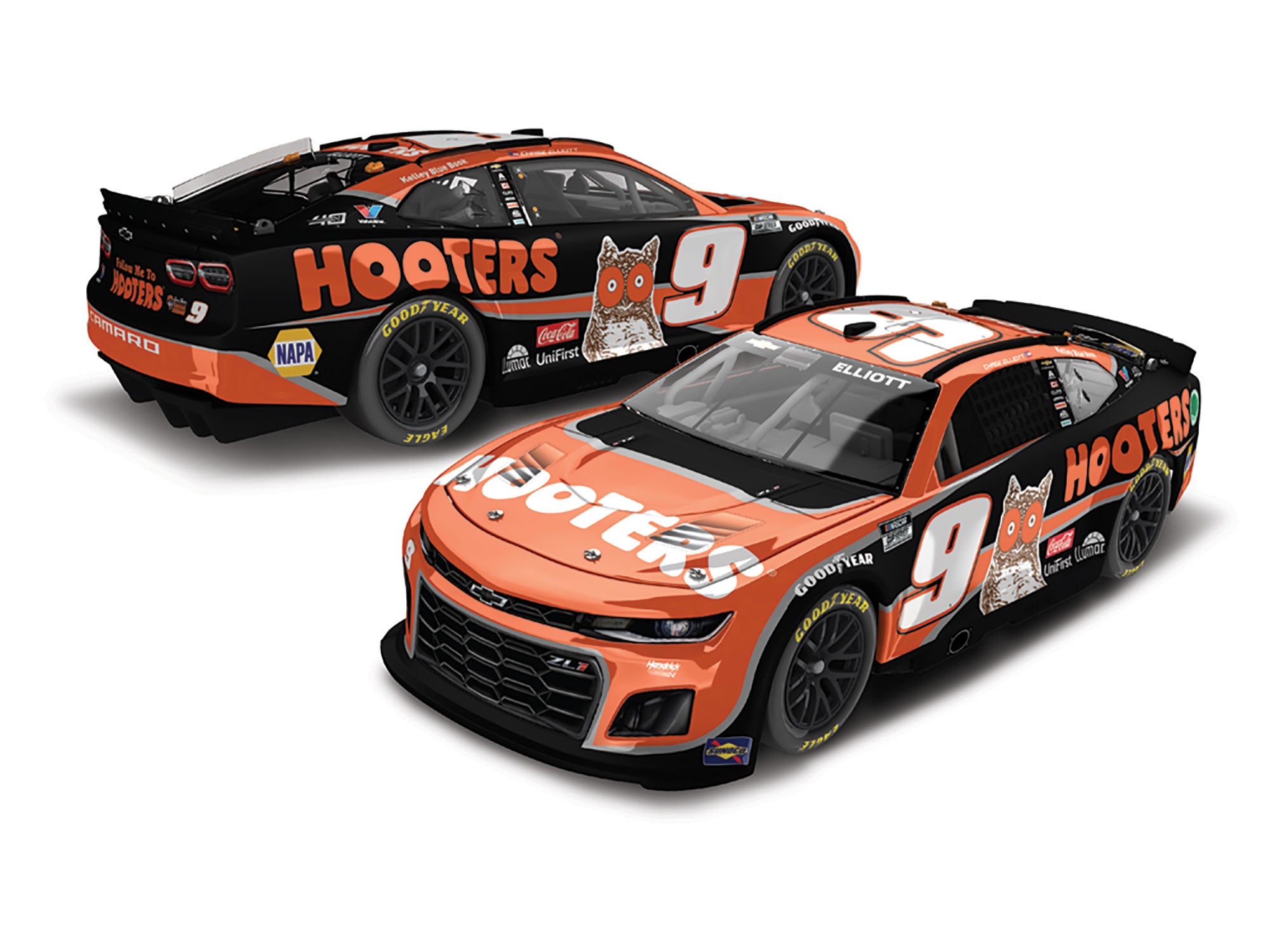 Die cast - Chase Elliott Hooters 2024