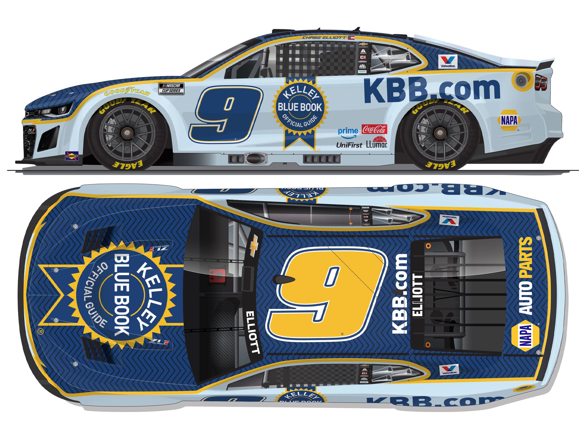 Die cast - Chase Elliott Kelley Blue Book 2026 Pre-order