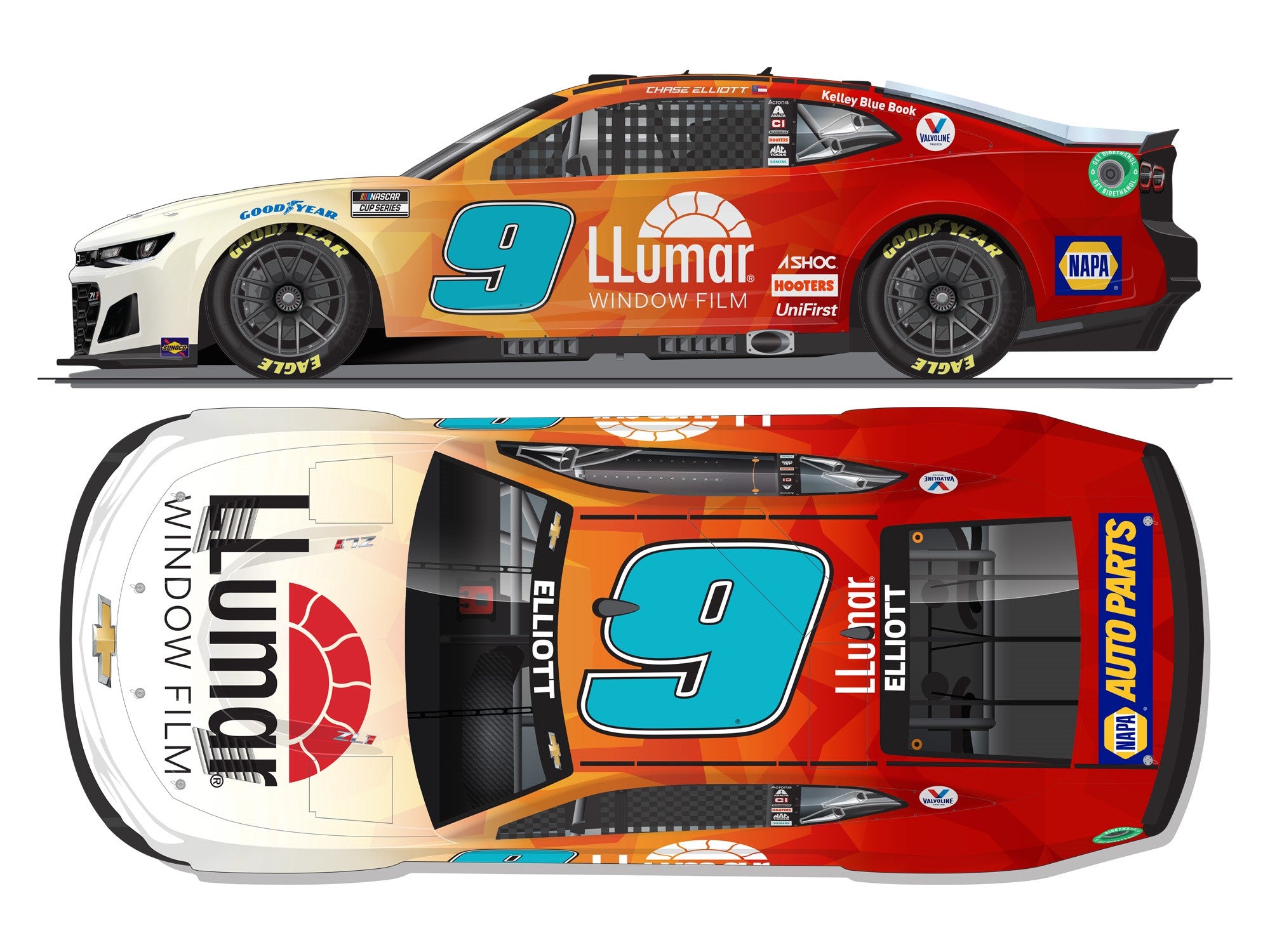 Die cast 1:24th #9 Llumar