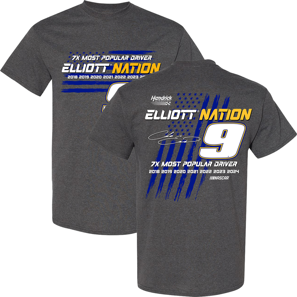 T - Shirt Chase Elliott 7x Most Popular Driver