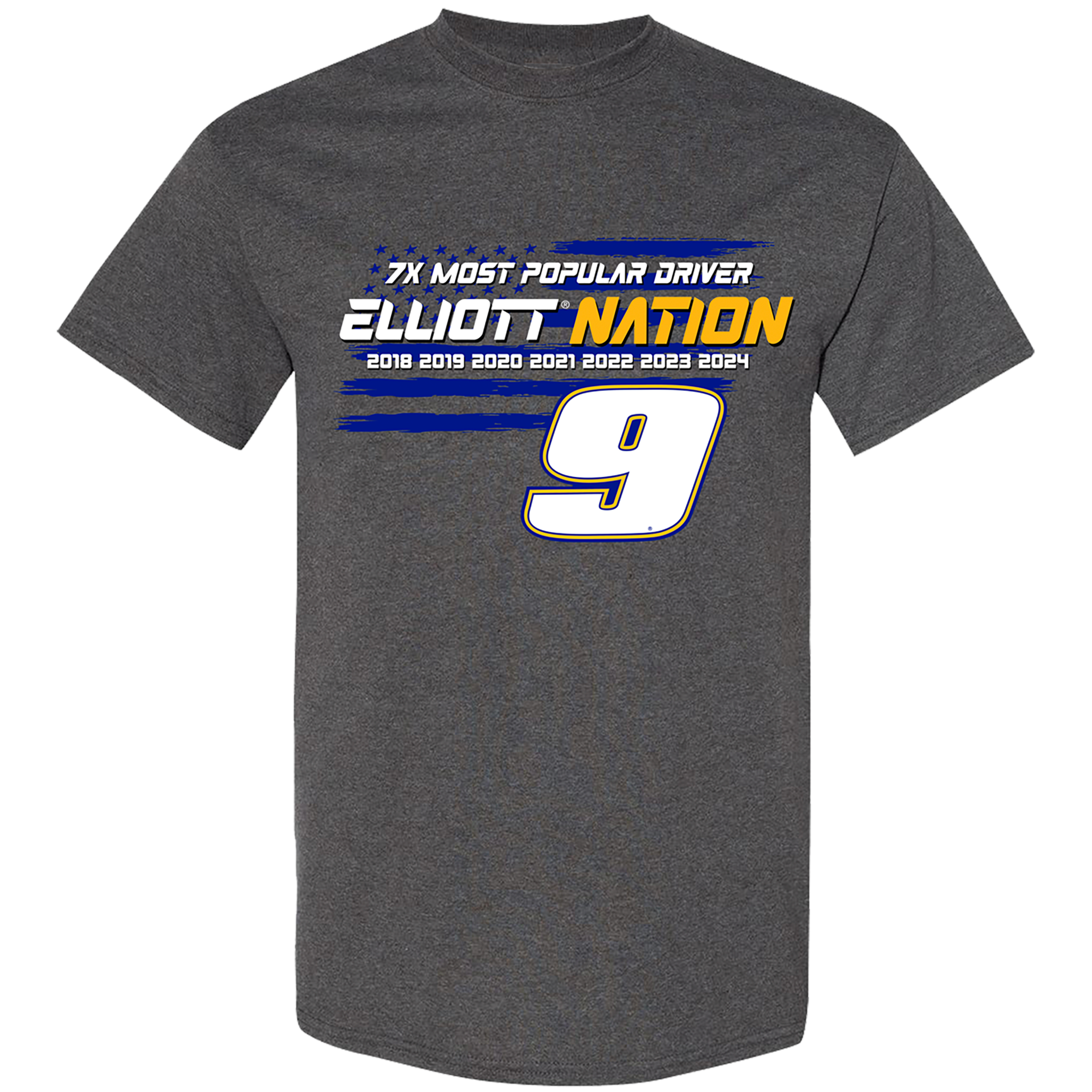 T - Shirt Chase Elliott 7x Most Popular Driver
