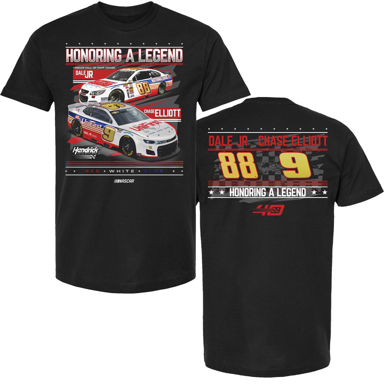 T - Shirt Chase Elliott and Dale Jr