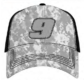Cap - Chase Elliott Gray Camo 9