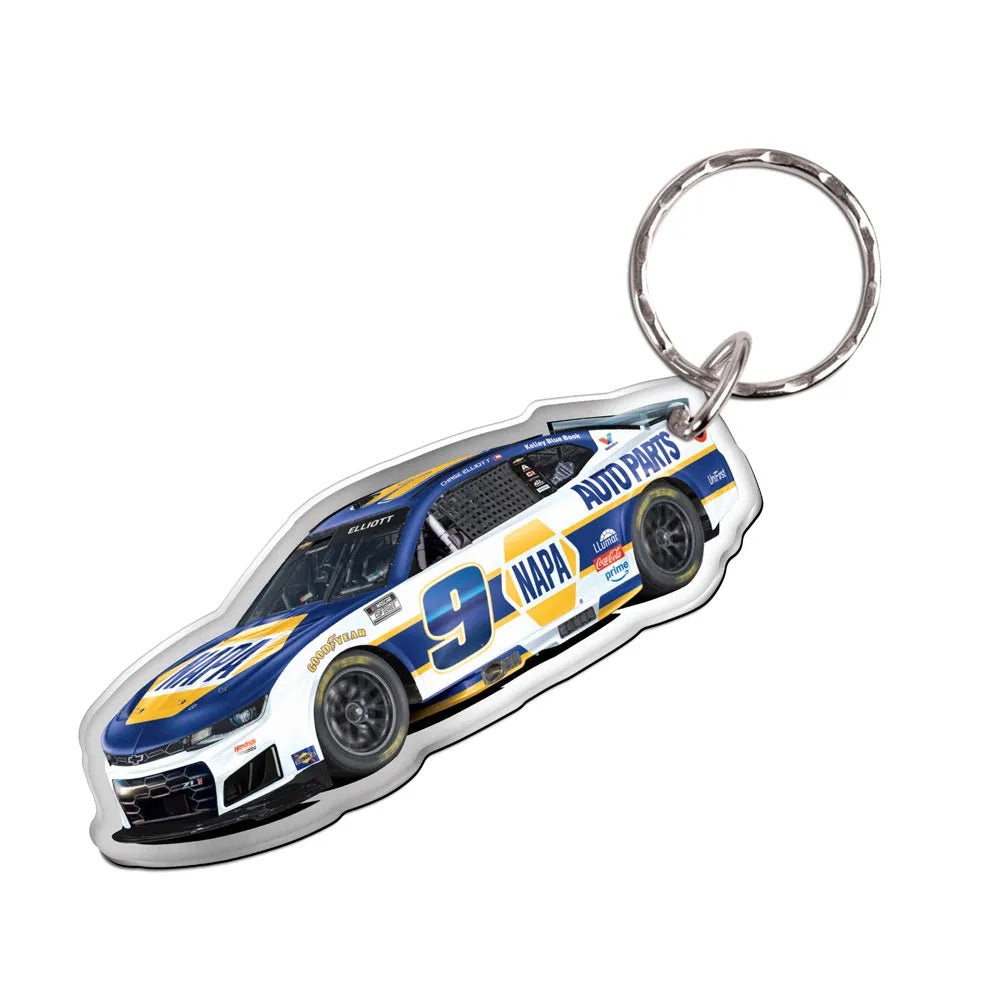 Key chain - Chase Elliott NAPA Car White and Blue