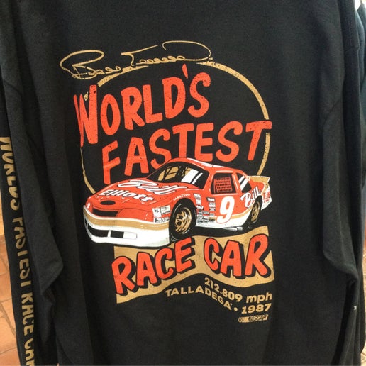 T - Shirt Bill Elliott's World's Fastest Race Car Long Sleeve